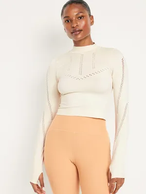 Seamless Cropped Performance Top for Women