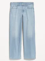 Mid-Rise Wide-Leg Jeans