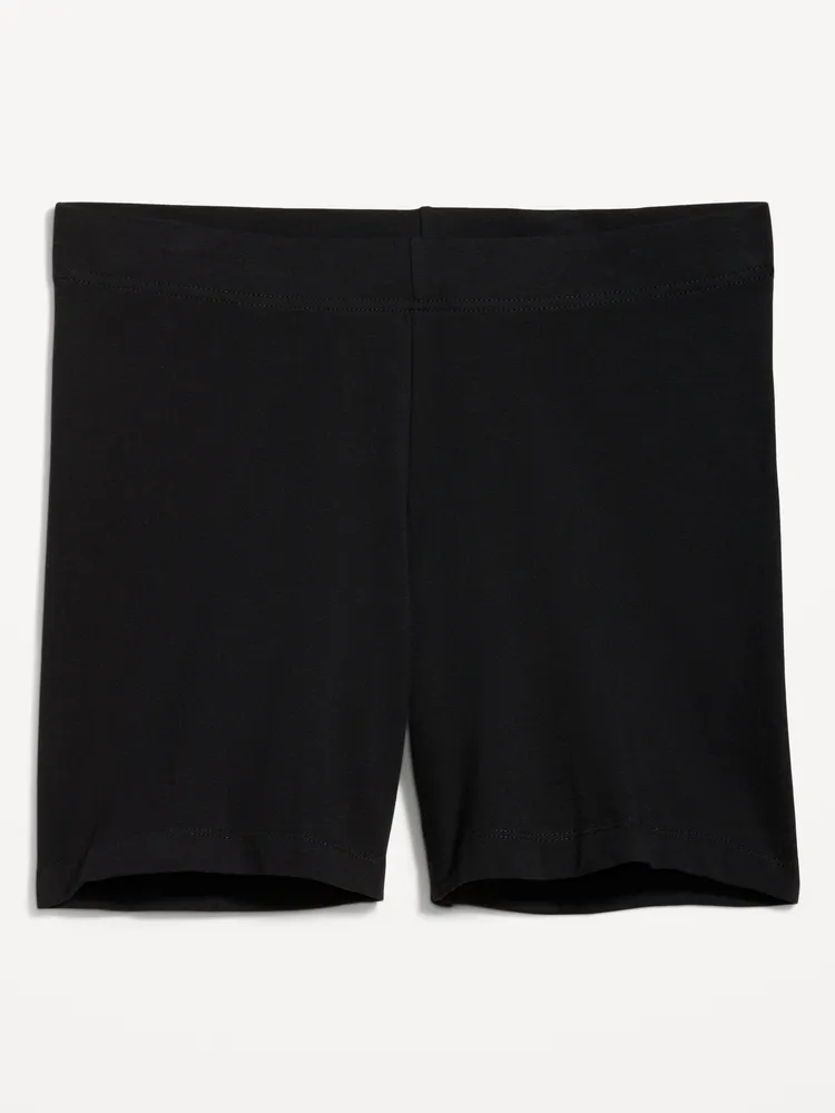 High Waisted Jersey Bike Shorts for Women -- 6-Inch Inseam
