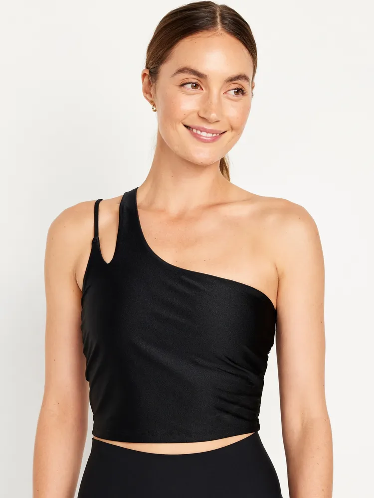 Old Navy Light Support PowerSoft Long-Line Sports Bra for Women