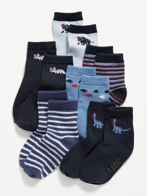 Unisex Crew Socks 6-Pack for Toddler & Baby