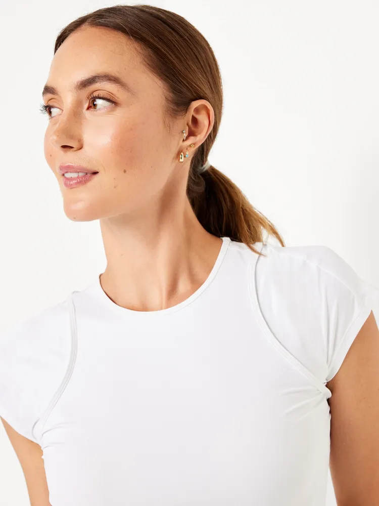 FlowForm Crop Cutout-Back Top