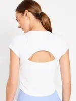 FlowForm Crop Cutout-Back Top