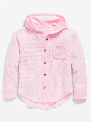 Waffle-Knit Hoodie for Girls