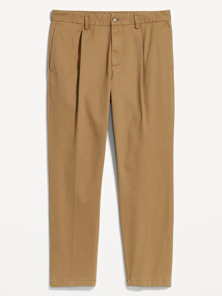 Loose Taper Built-In Flex Pleated Ankle Chino