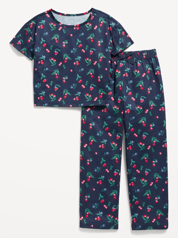 Old Navy Printed Jersey-Knit Pajama Set for Girls