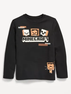 Minecraft™ Long-Sleeve Gender-Neutral Graphic T-Shirt for Kids