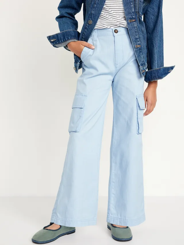 Old Navy Mid-Rise Wide-Leg Cargo Pants for Girls