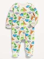 Unisex Sleep & Play 2-Way-Zip Footed One-Piece for Baby