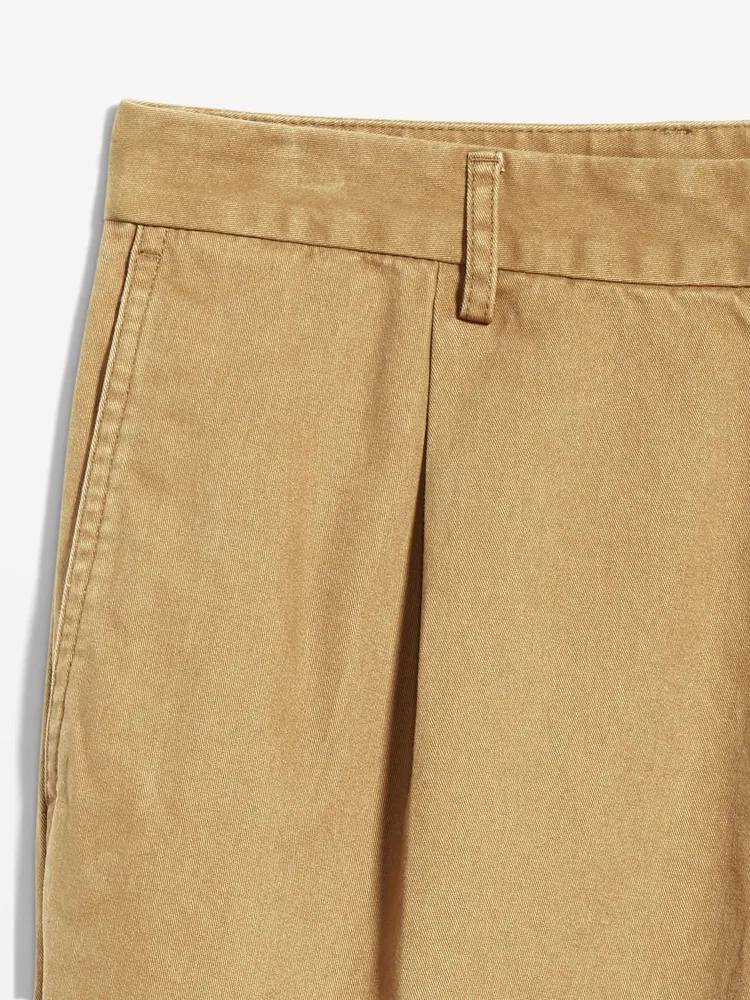 Loose Taper Built-In Flex Pleated Ankle Chino