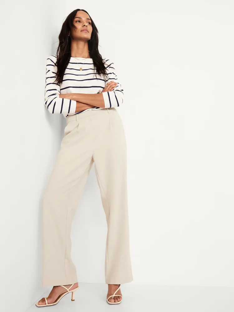 Extra High-Waisted Taylor Wide-Leg Trouser Pants