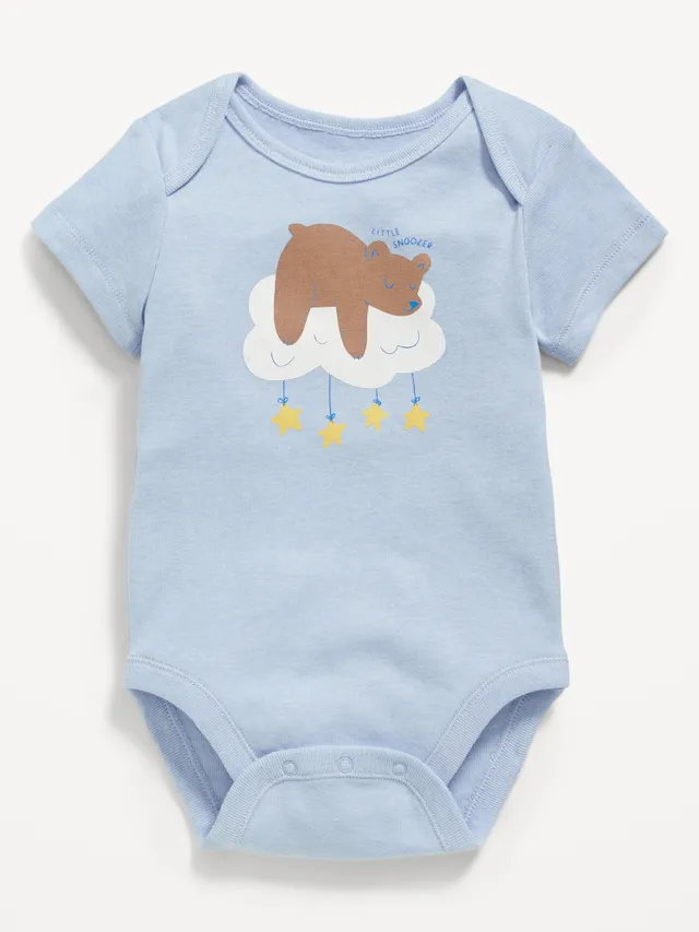 Unisex Short-Sleeve Graphic Bodysuit for Baby