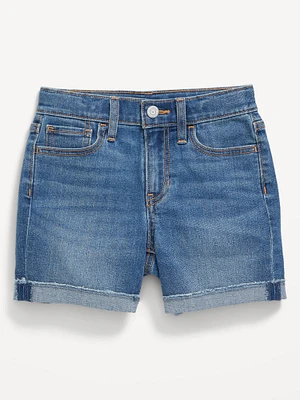 High-Waisted Midi Shorts for Girls