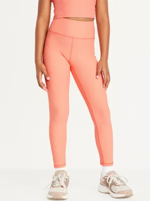 High-Waisted PowerSoft 7/8-Length Performance Leggings for Girls