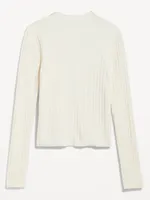 Rib-Knit Crop Sweater