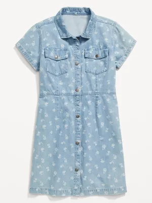 Waist-Defined Poet Mini Shirt Dress for Women | Old Navy