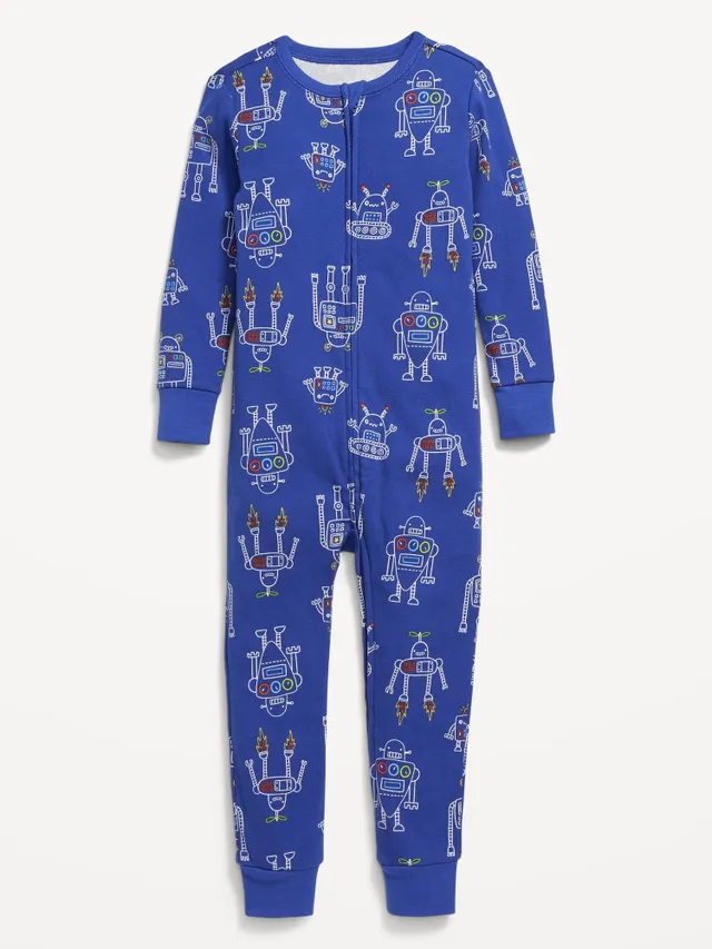 Unisex 4-Piece Printed Snug-Fit Pajama Set for Toddler & Baby