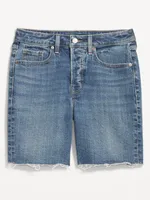 High-Waisted OG Button-Fly Jean Shorts -- 7-inch inseam