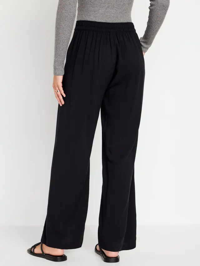 Maternity Foldover-Waist Playa Wide-Leg Pants