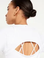 FlowForm Crop Cutout-Back Top