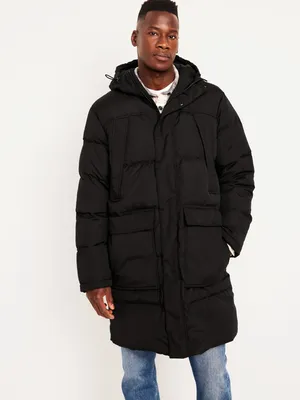 Hooded Down-Filled Puffer Jacket for Men