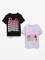 Barbie™ Unisex Graphic T-Shirt 2-Pack for Toddler