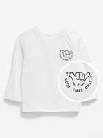 Unisex Raglan-Sleeve Rashguard Swim Top for Baby