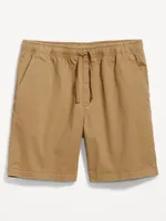 Pull-On Twill Jogger Shorts -- 7-inch inseam