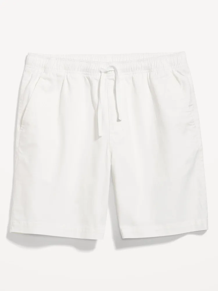 Pull-On Twill Jogger Shorts -- 7-inch inseam