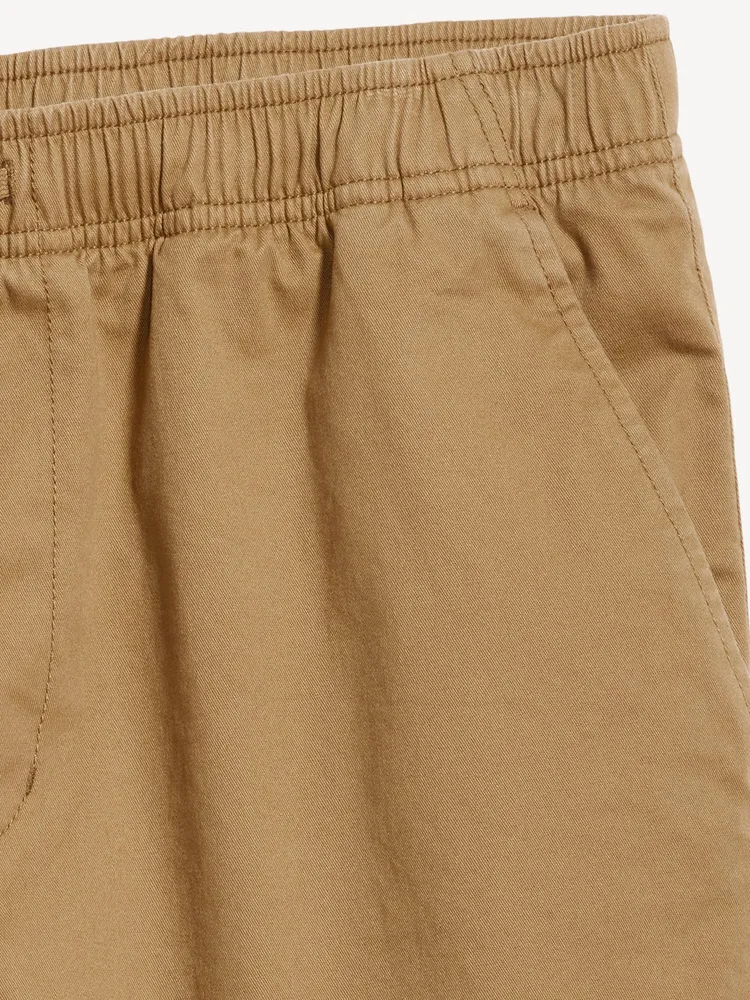 Pull-On Twill Jogger Shorts -- 7-inch inseam