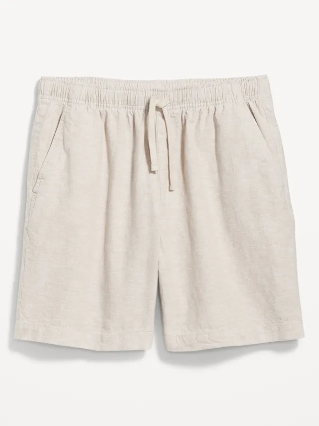 Linen-Blend Cargo Shorts For Boys