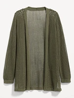 Open-Front Longline Sweater