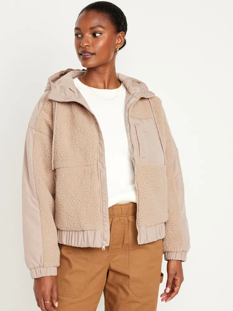 Hooded Sherpa Hybrid Jacket