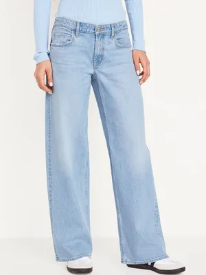 Mid-Rise Wide-Leg Jeans