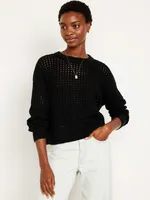 Open-Stitch Sweater