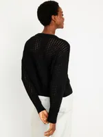 Open-Stitch Sweater