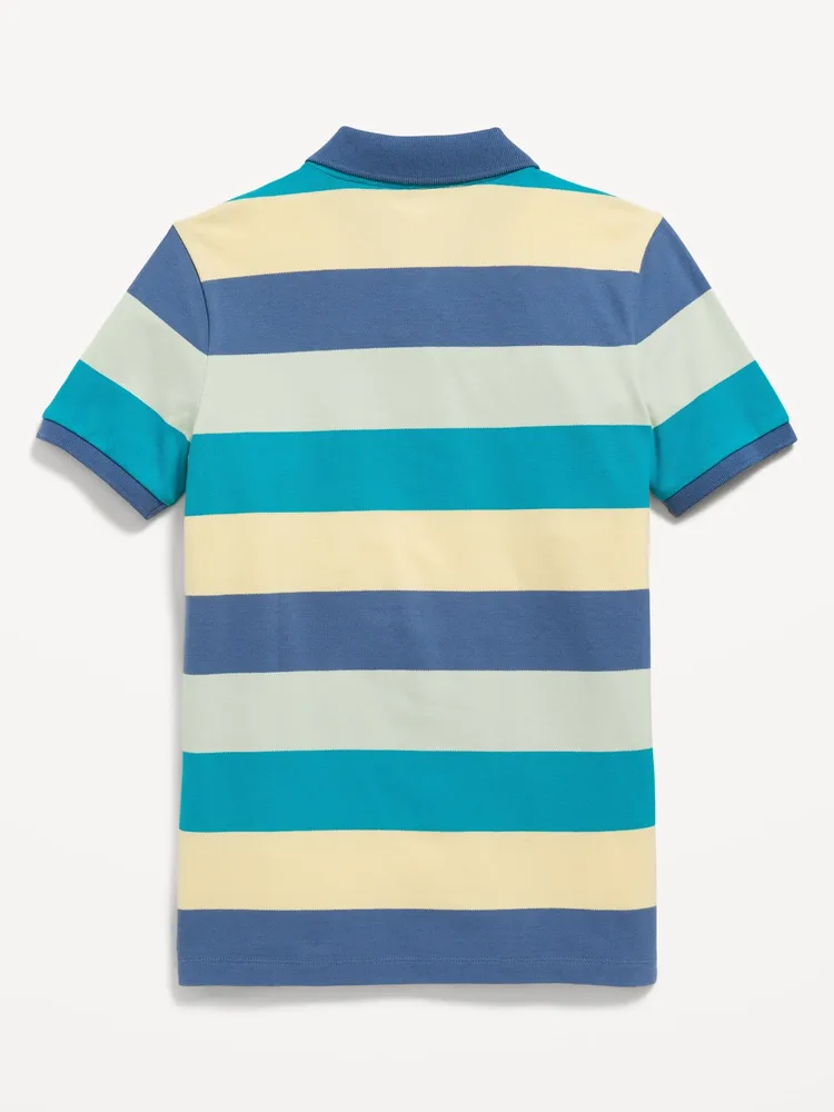 Printed Pique Polo Shirt for Boys