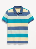 Printed Pique Polo Shirt for Boys