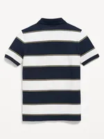 Printed Pique Polo Shirt for Boys