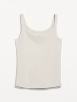 Fitted Rib-Knit Tank Top