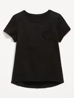 Softest Heart-Pocket T-Shirt for Girls