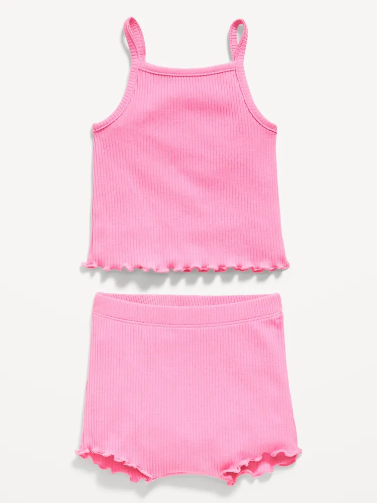 Rib-Knit Cami and Shorts Set for Baby