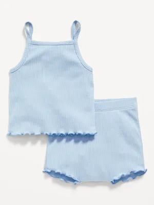 Rib-Knit Cami and Shorts Set for Baby