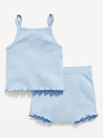 Rib-Knit Cami and Shorts Set for Baby