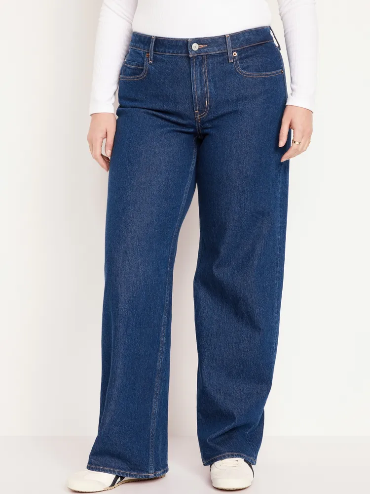 Mid-Rise Wide-Leg Jeans