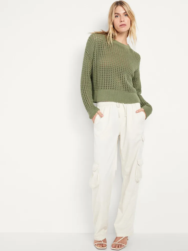 Open-Stitch Sweater