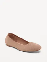 Knit Almond-Toe Ballet Flats