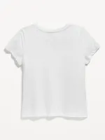 Short-Sleeve Flip-Sequin Graphic T-Shirt for Girls