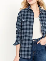 Loose Flannel Boyfriend Shirt