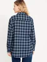 Loose Flannel Boyfriend Shirt